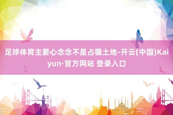 足球体育主要心念念不是占疆土地-开云(中国)Kaiyun·官方网站 登录入口